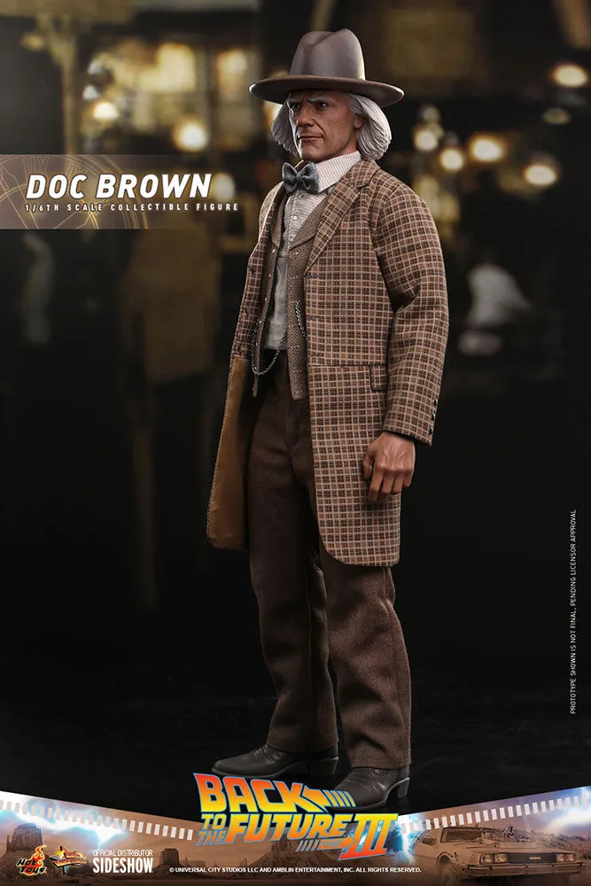 Doc Brown Back to the Future Part III Sixth Scale Figure