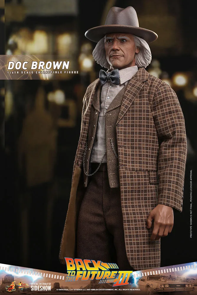 Doc Brown Back to the Future Part III Sixth Scale Figure