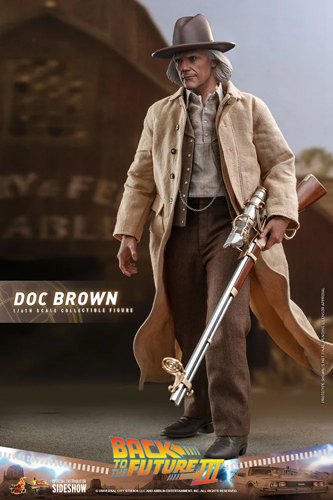 Doc Brown Back to the Future Part III Sixth Scale Figure