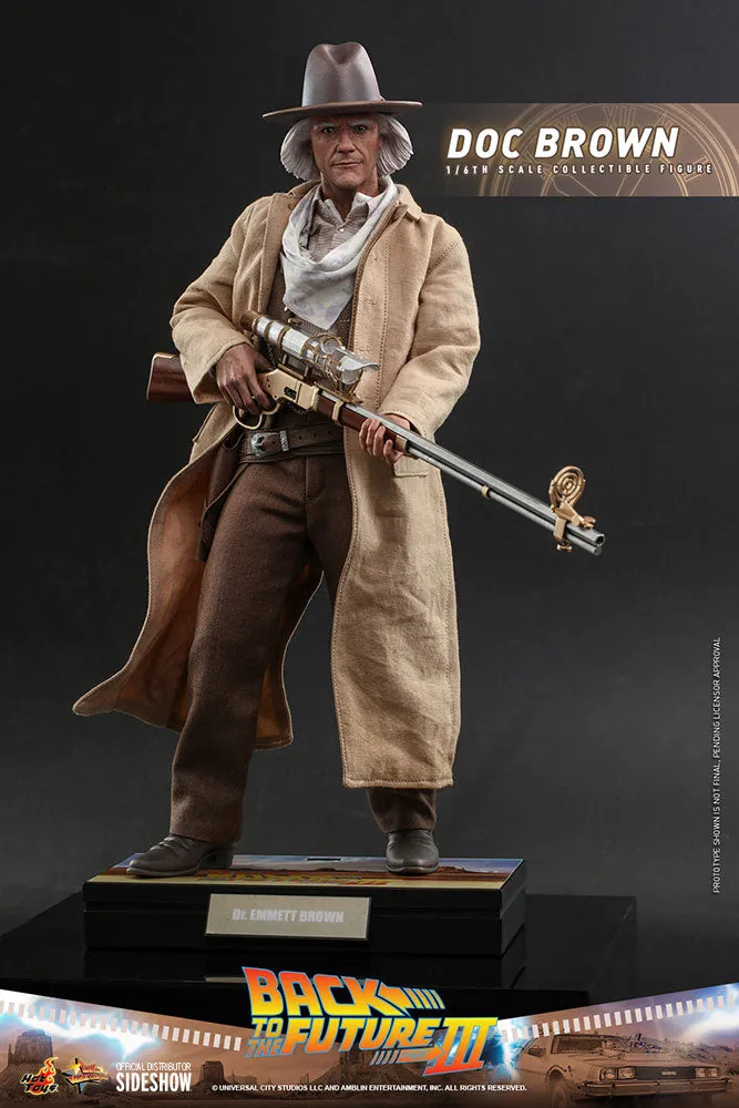 Doc Brown Back to the Future Part III Sixth Scale Figure