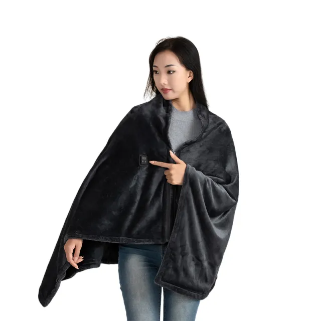 Double Sided Fleece Heated Blanket