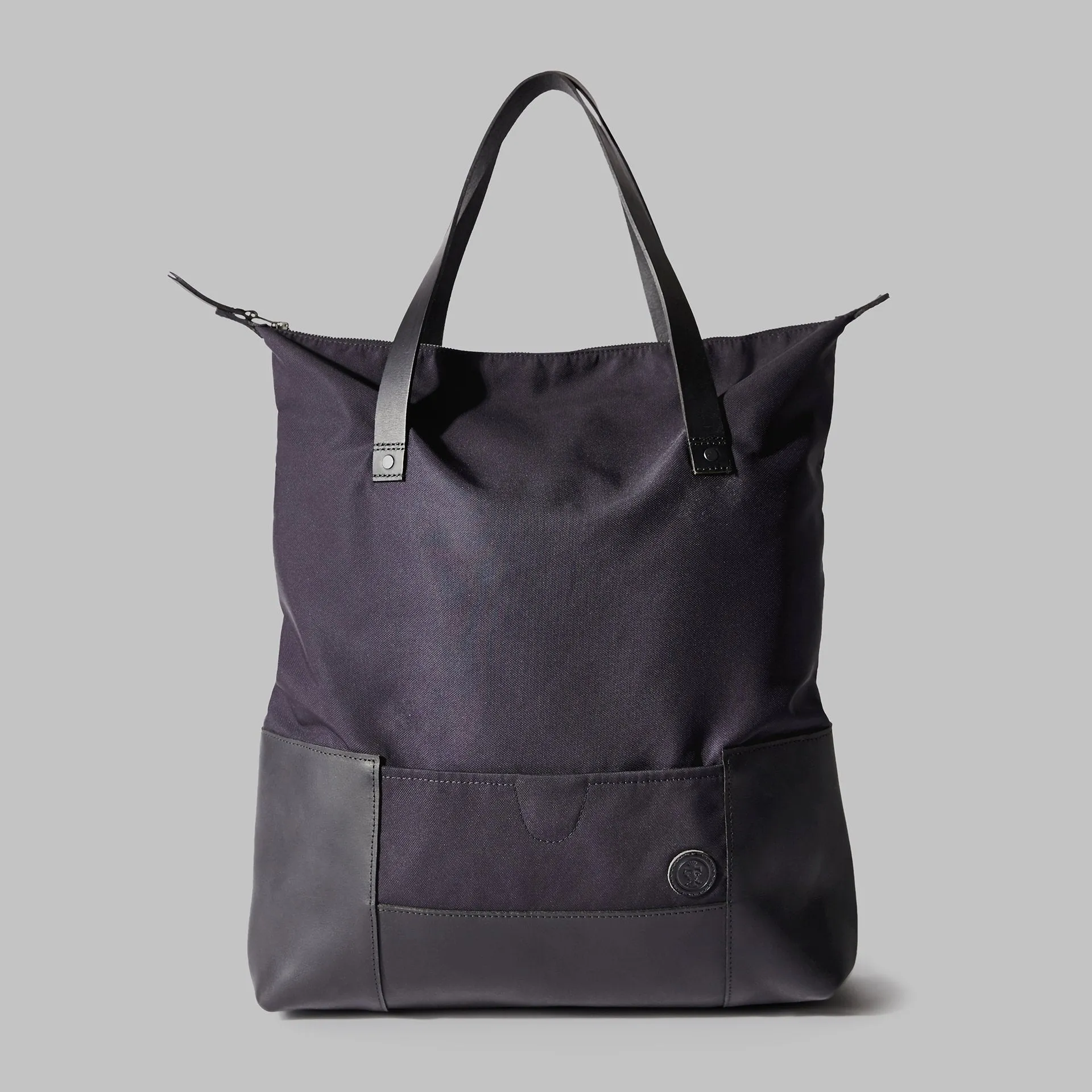 Drayton Navy Nylon Rucksack Tote