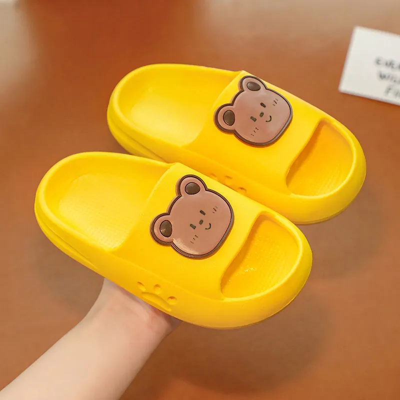 Dunnmall Children's Slip-on Slippers Summer Boy Girl Baby Non-Slip Soft Bottom Home Bathroom Bath Mute Parent-Child