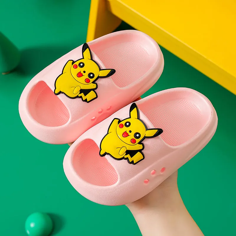 Dunnmall Children's Slip-on Slippers Summer Boy Girl Baby Non-Slip Soft Bottom Home Bathroom Bath Mute Parent-Child