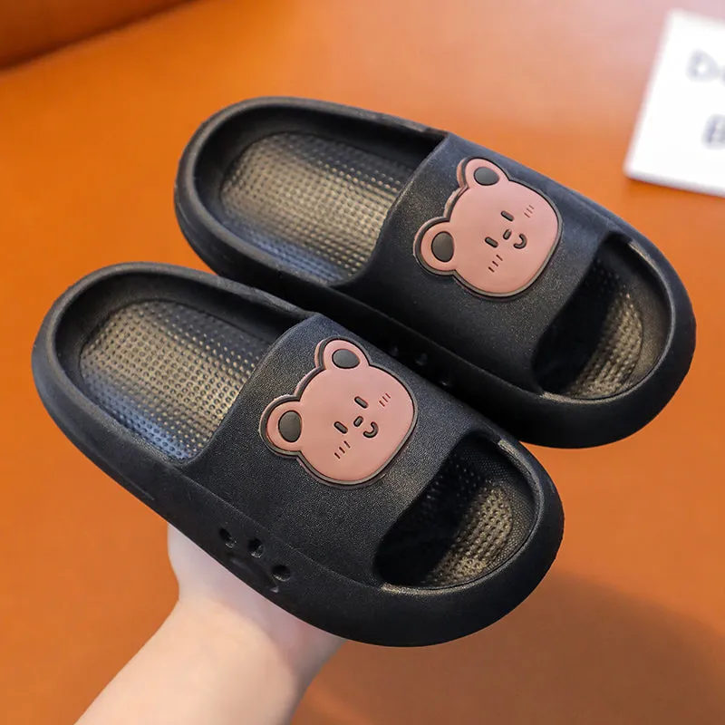 Dunnmall Children's Slip-on Slippers Summer Boy Girl Baby Non-Slip Soft Bottom Home Bathroom Bath Mute Parent-Child