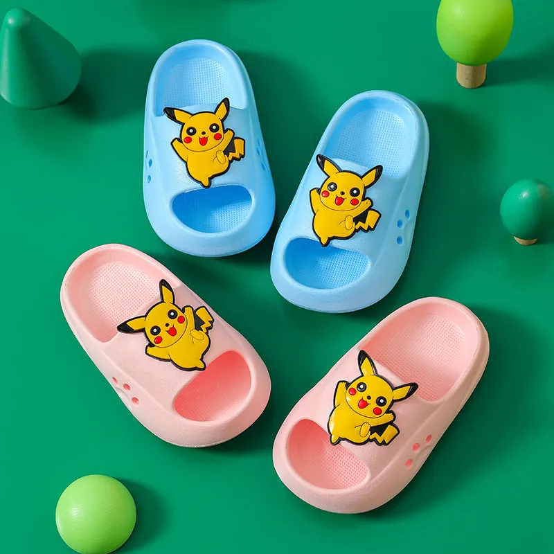 Dunnmall Children's Slip-on Slippers Summer Boy Girl Baby Non-Slip Soft Bottom Home Bathroom Bath Mute Parent-Child