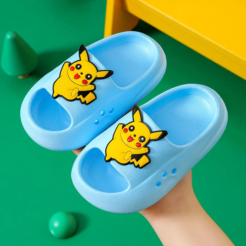 Dunnmall Children's Slip-on Slippers Summer Boy Girl Baby Non-Slip Soft Bottom Home Bathroom Bath Mute Parent-Child