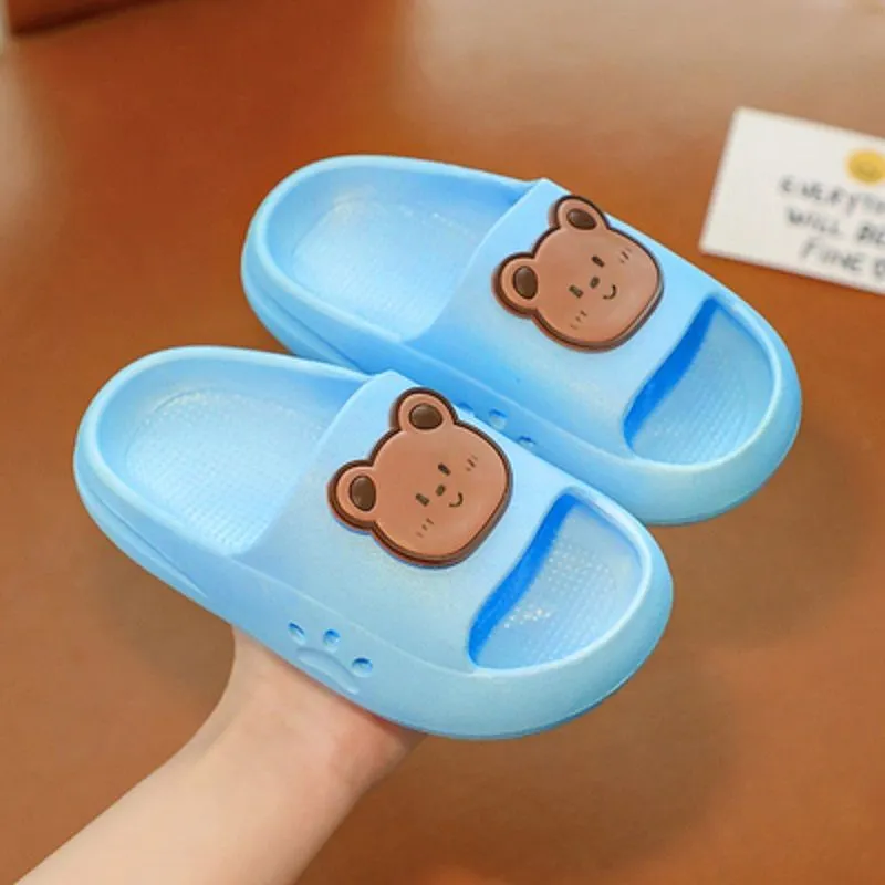 Dunnmall Children's Slip-on Slippers Summer Boy Girl Baby Non-Slip Soft Bottom Home Bathroom Bath Mute Parent-Child