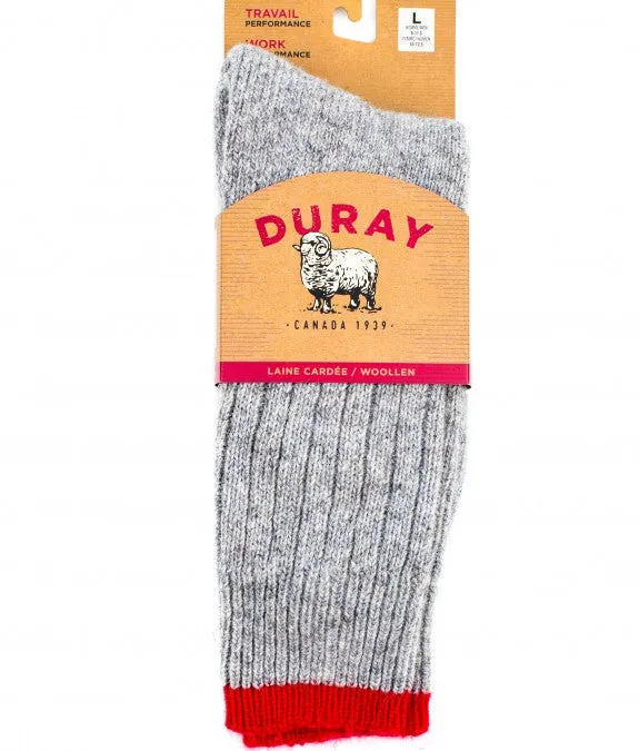 Duray Robust Socks Red/Grey