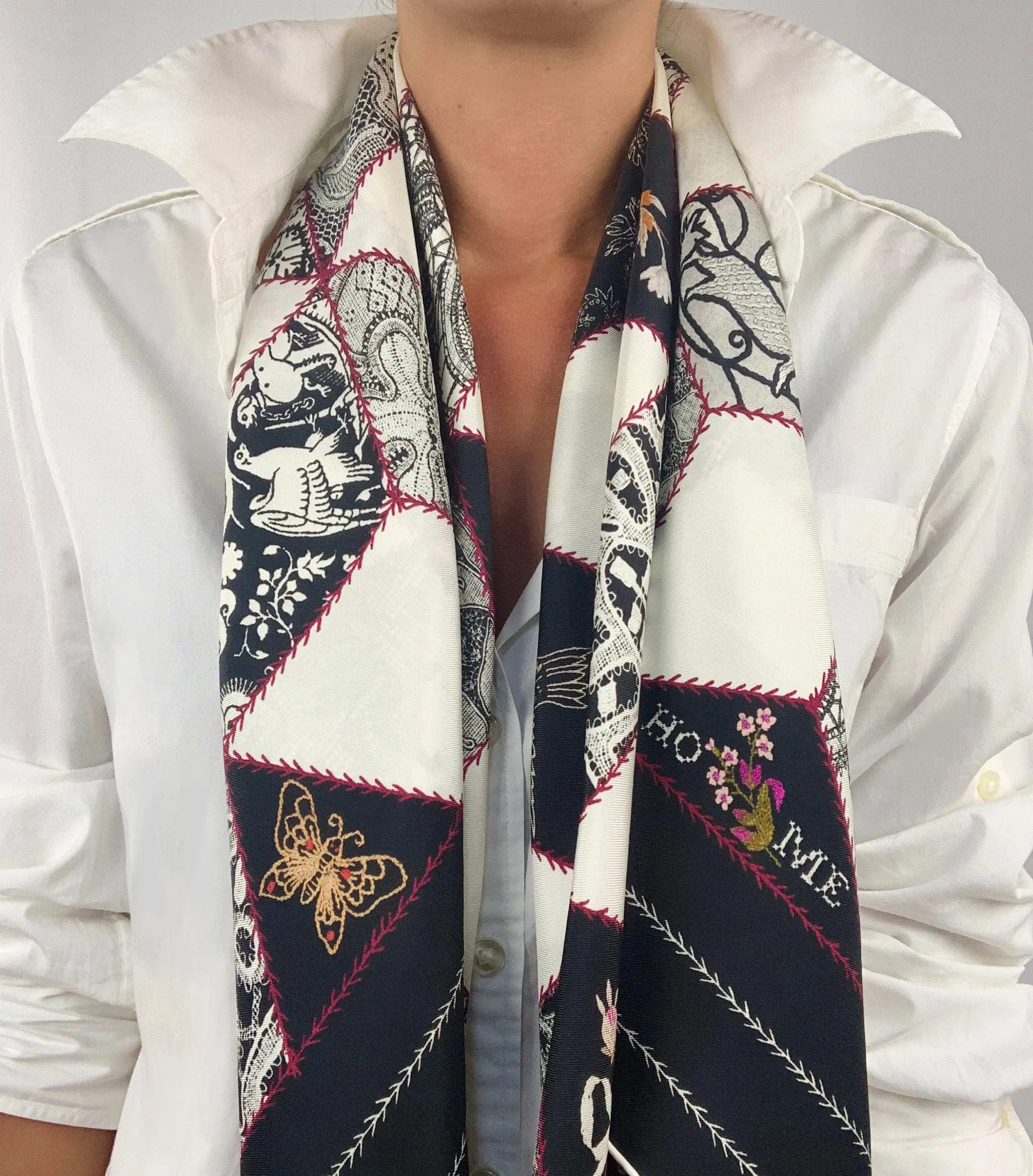 Elwyn New York Crazy Quilt Scarf