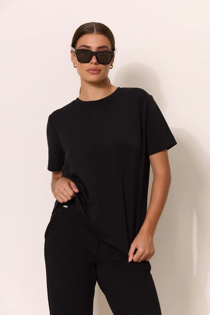 EVA modal blend slim fit tee - Black