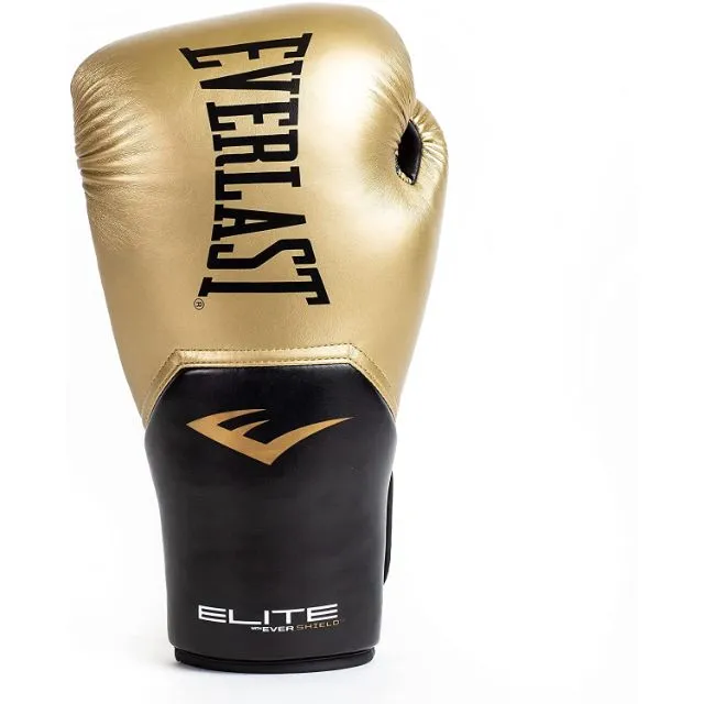 Everlast Pro Style Elite Unisex Boxing Gloves Black/Gold