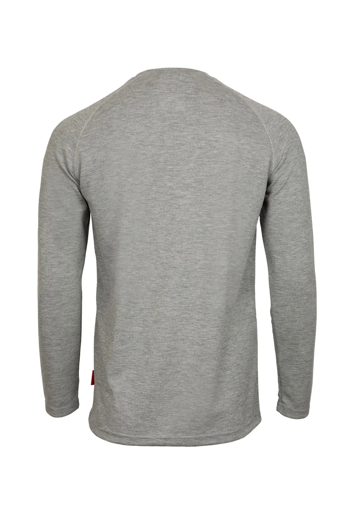 Flame-Resistant Raglan Sleeve Henley T-Shirt – 6oz. Tecasafe® Plus | Gray