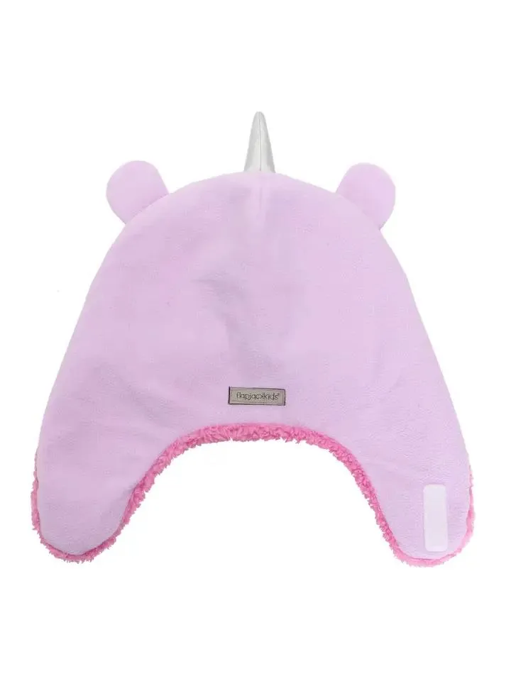 Flap Jack Kids Reversible Sherpa Hat - Unicorn/Narwhal