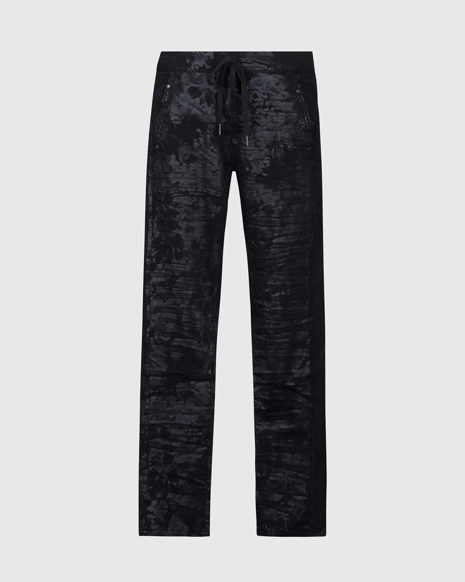 Floral Iconic Stretch Jeans, Black