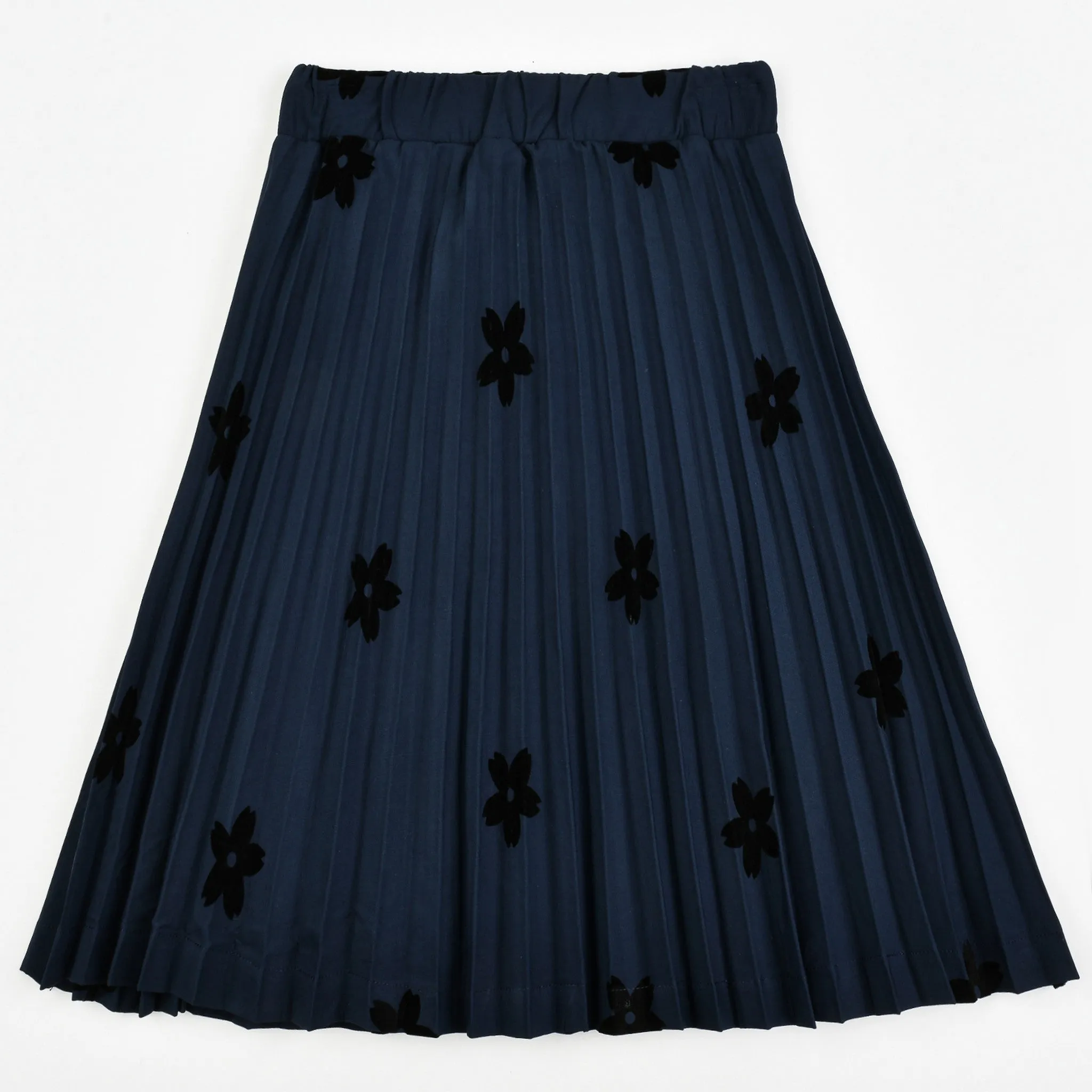 Floral Pleated Skirt