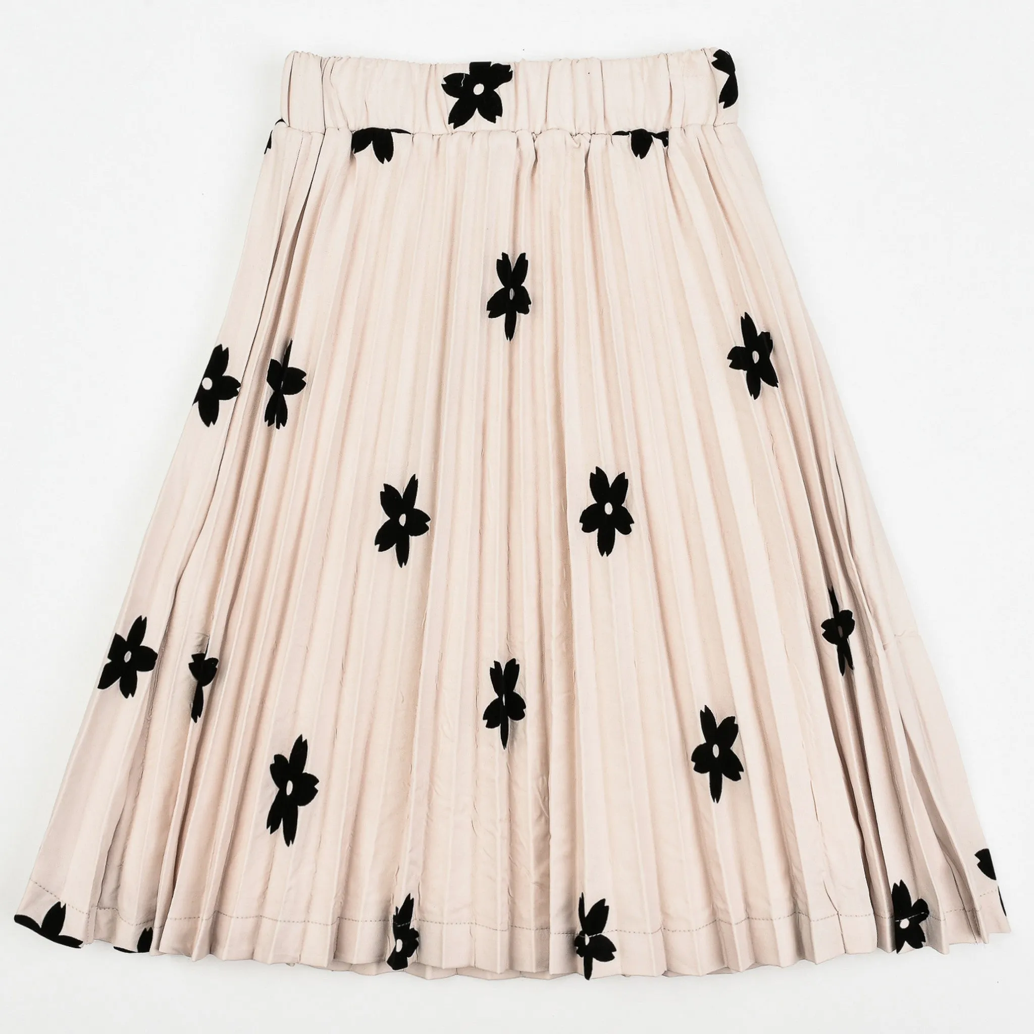 Floral Pleated Skirt