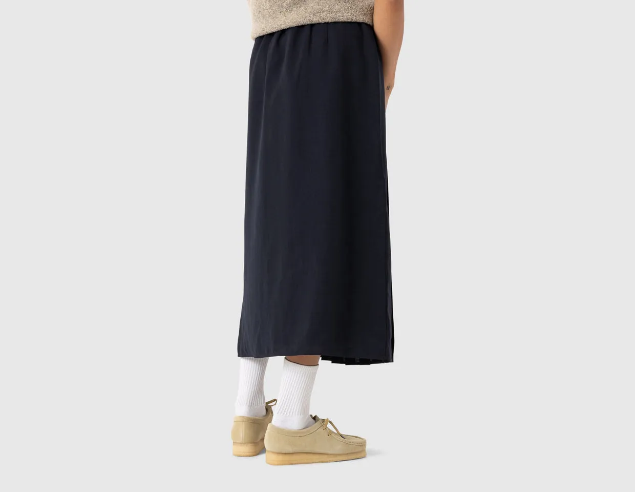 Fred Perry Women's Tipped Pleated Skirt / Navy