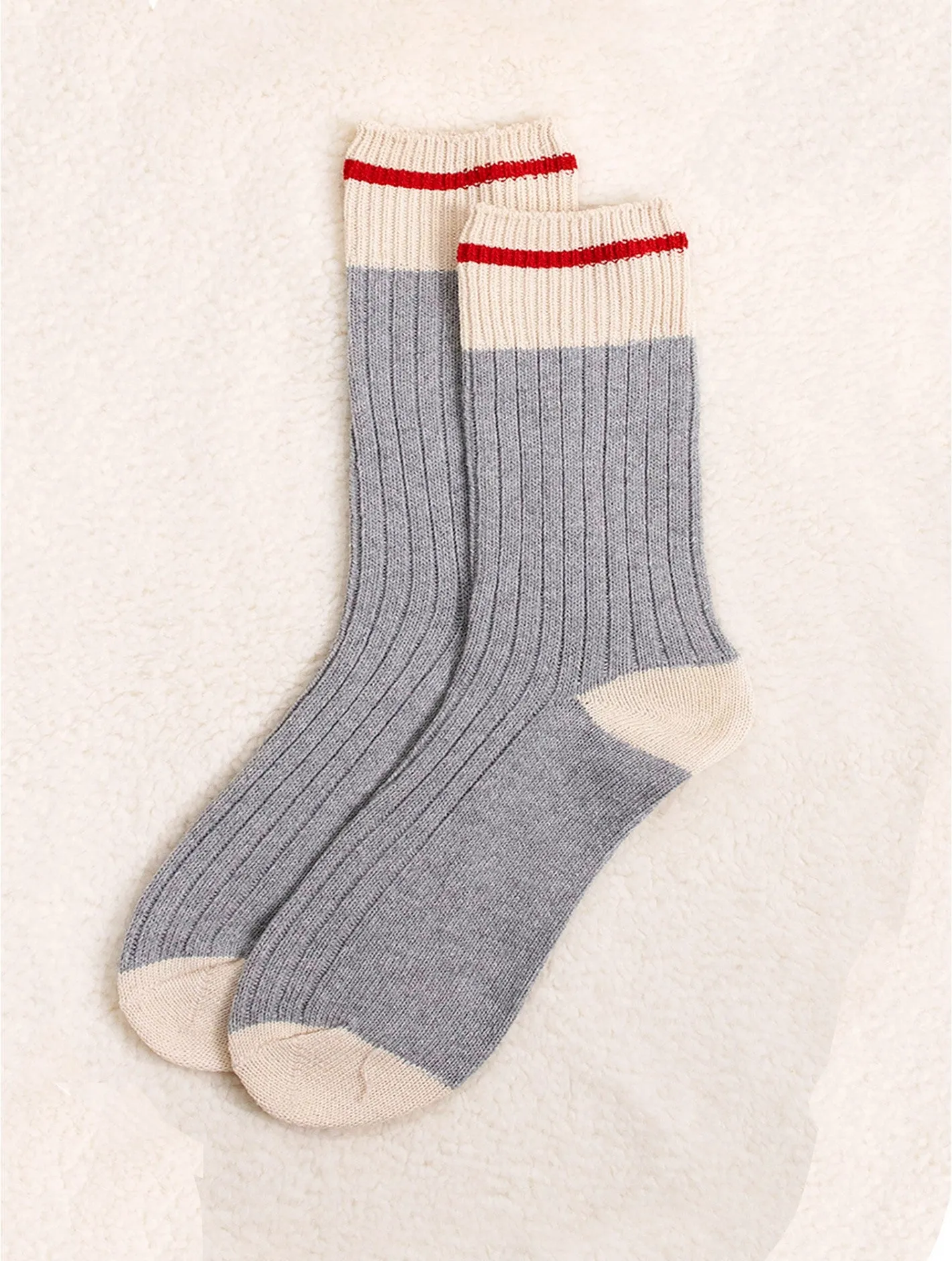 Grey Campfire Socks