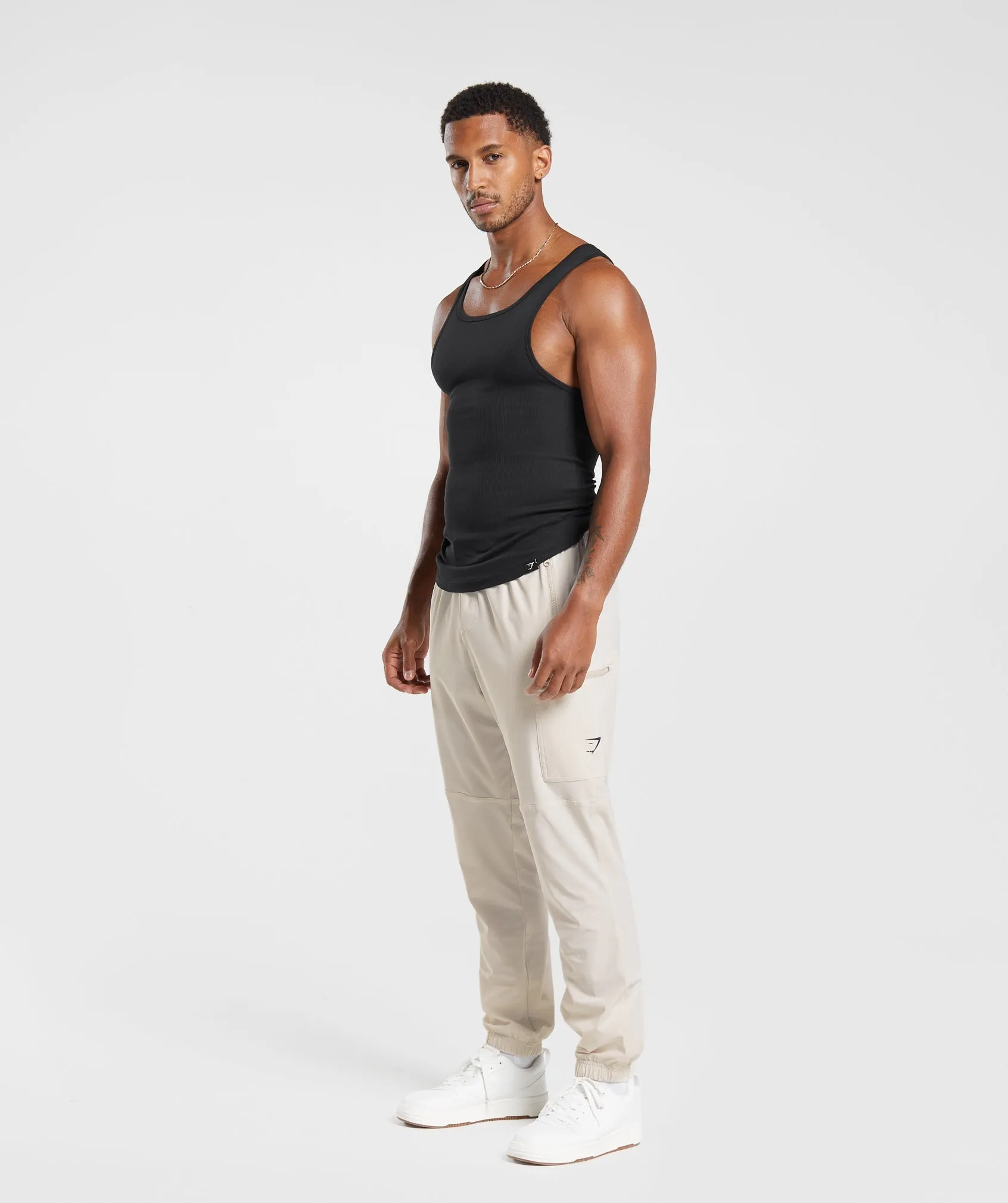 Gymshark Rest Day Cargo Pants - Mushroom Brown