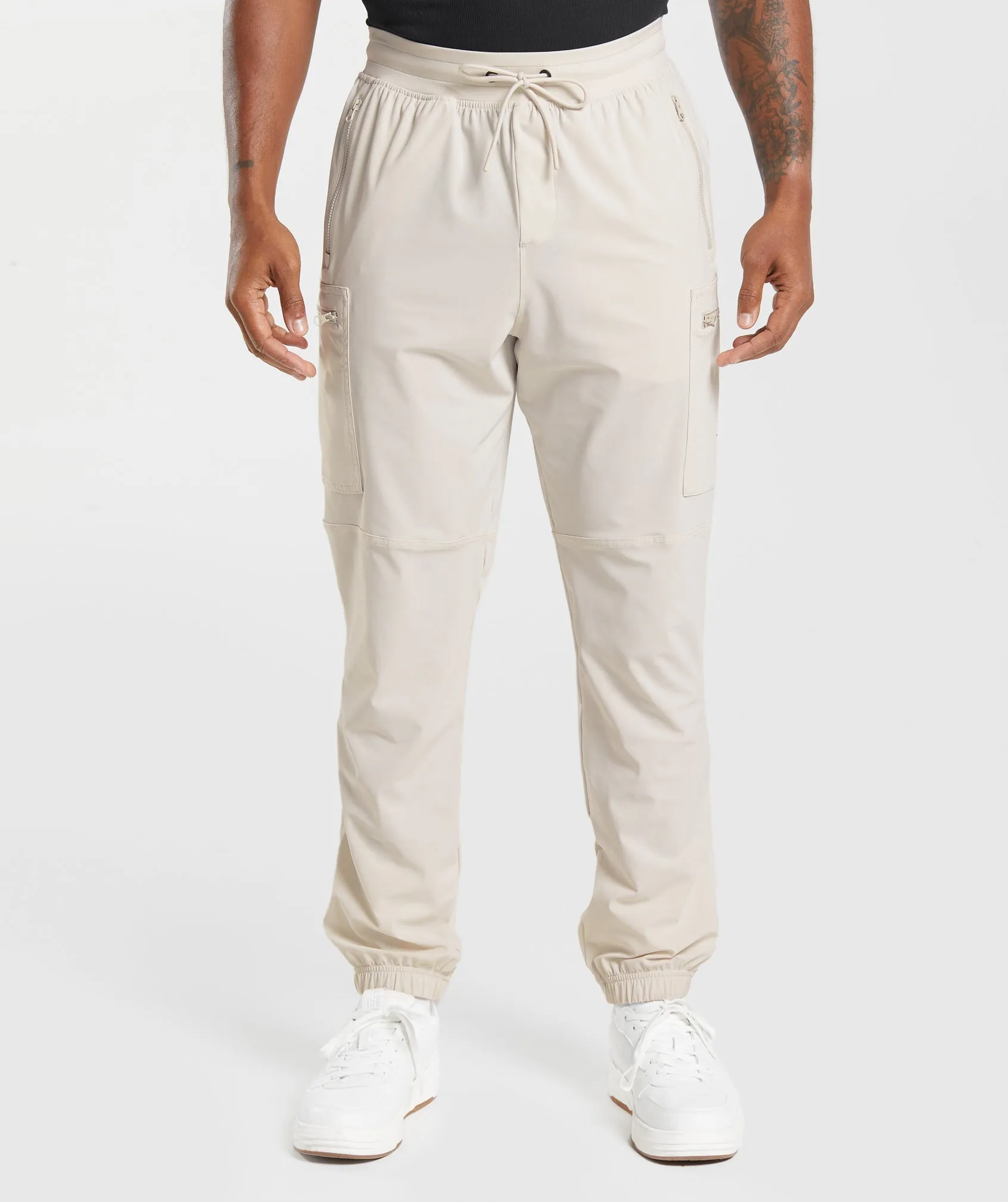 Gymshark Rest Day Cargo Pants - Mushroom Brown