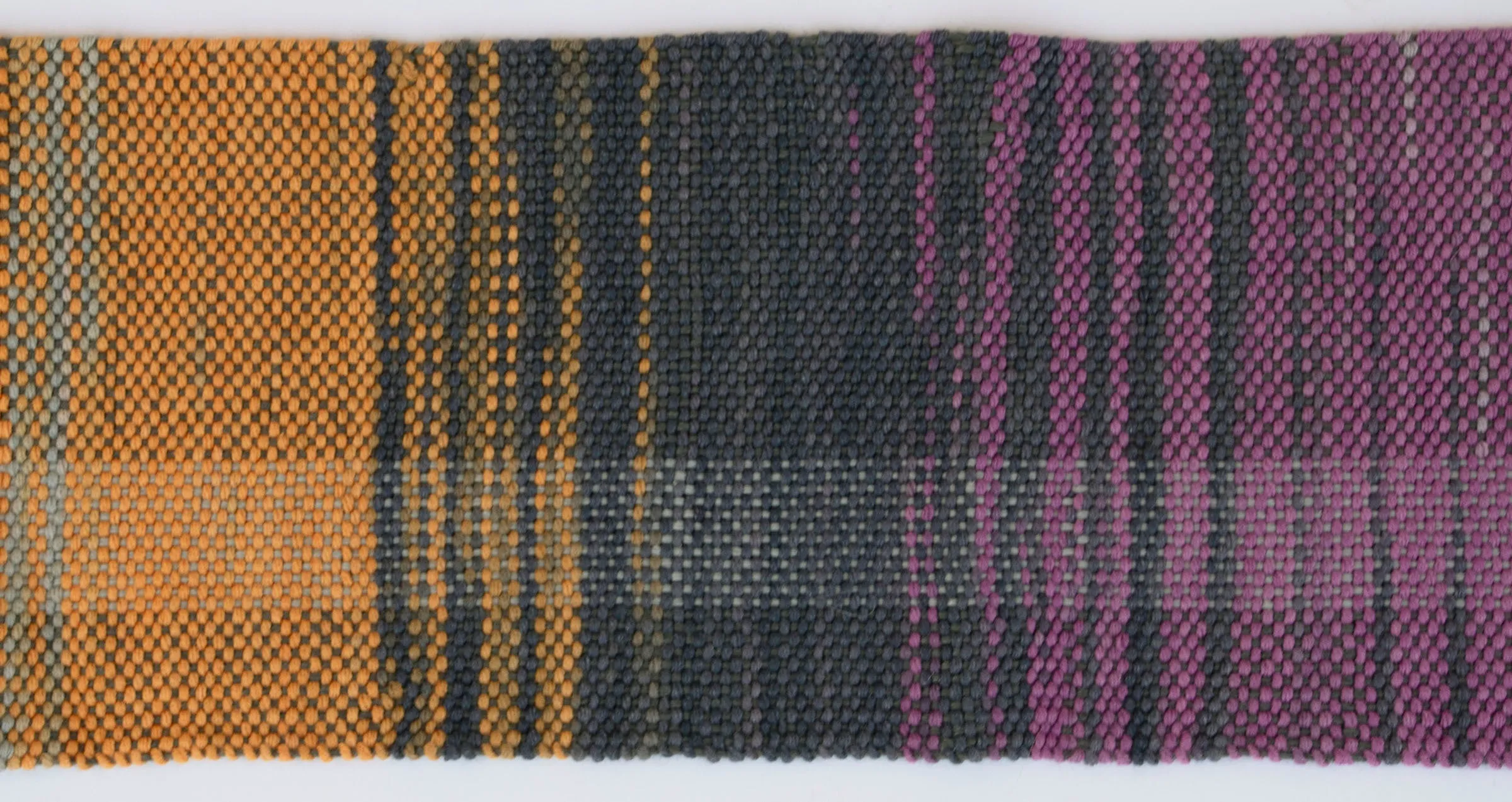 Handwoven Scarf, "Ombre," 6" x 66"