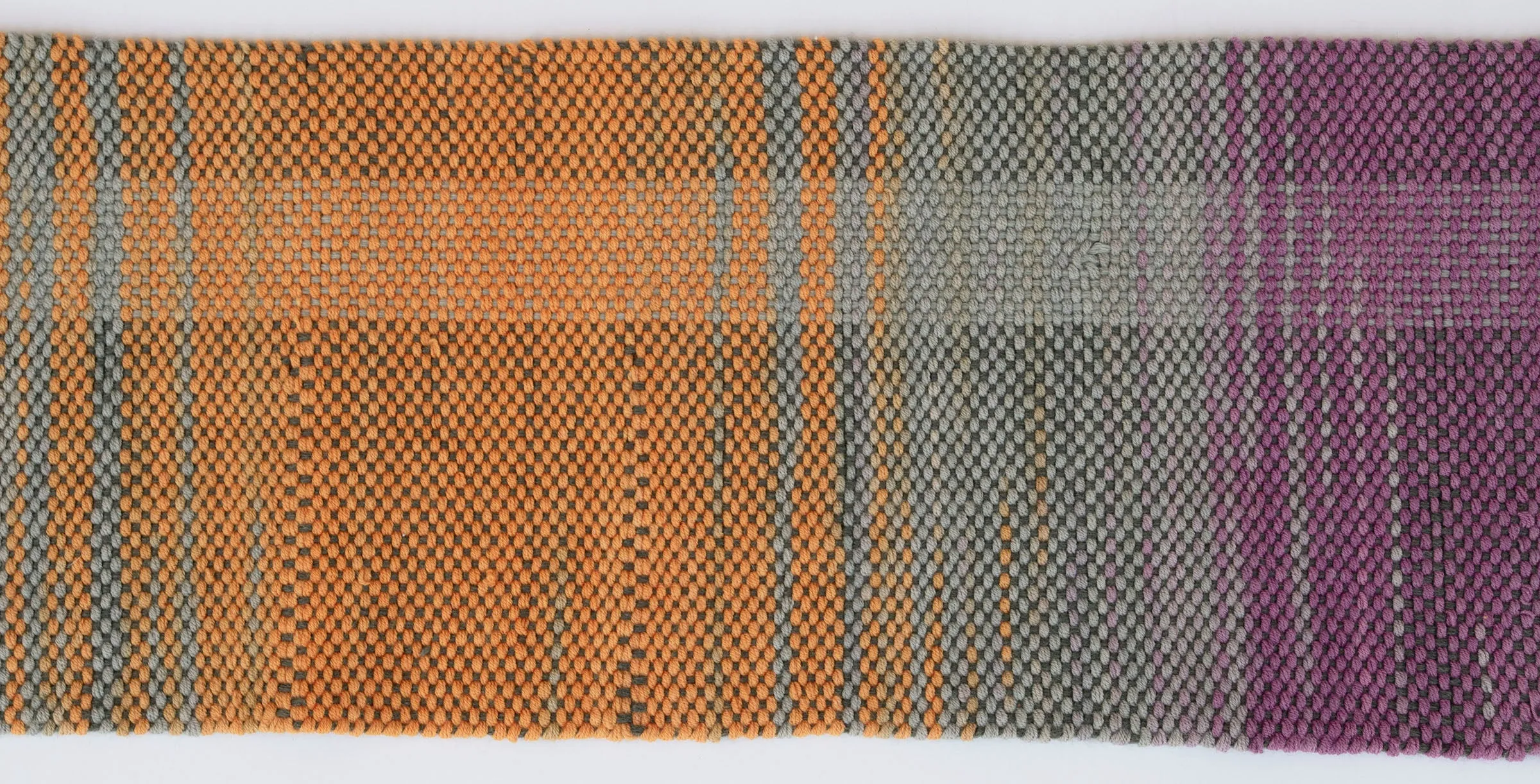 Handwoven Scarf, "Ombre," 6" x 66"