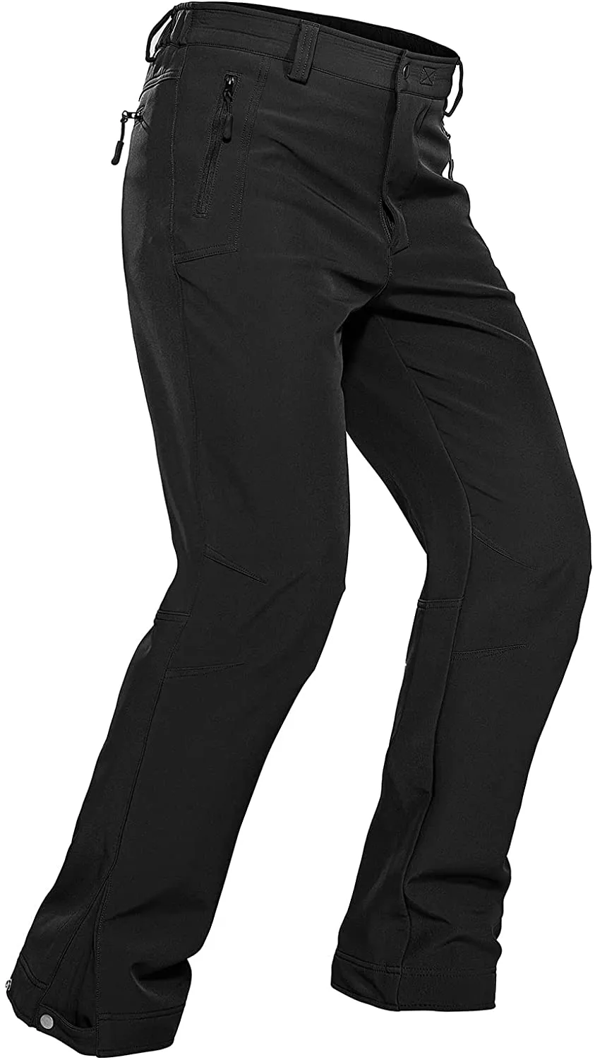 Hiauspor Men's Ski Snow Pants Waterproof Fleece Lined Insulated Winter Pants