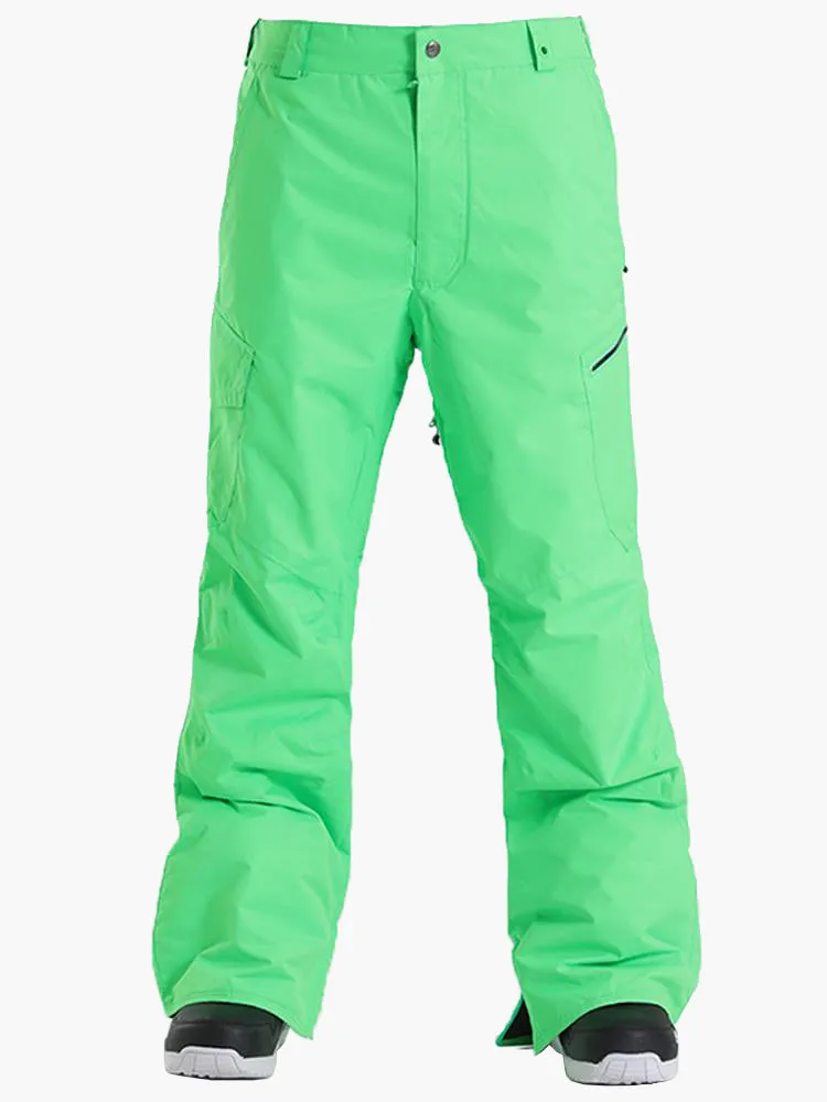 High Waterproof Windproof Green Snowboard Pants Ski Pants