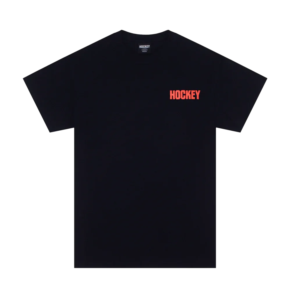 HOCKEY FLAMABLE T SHIRT BLACK