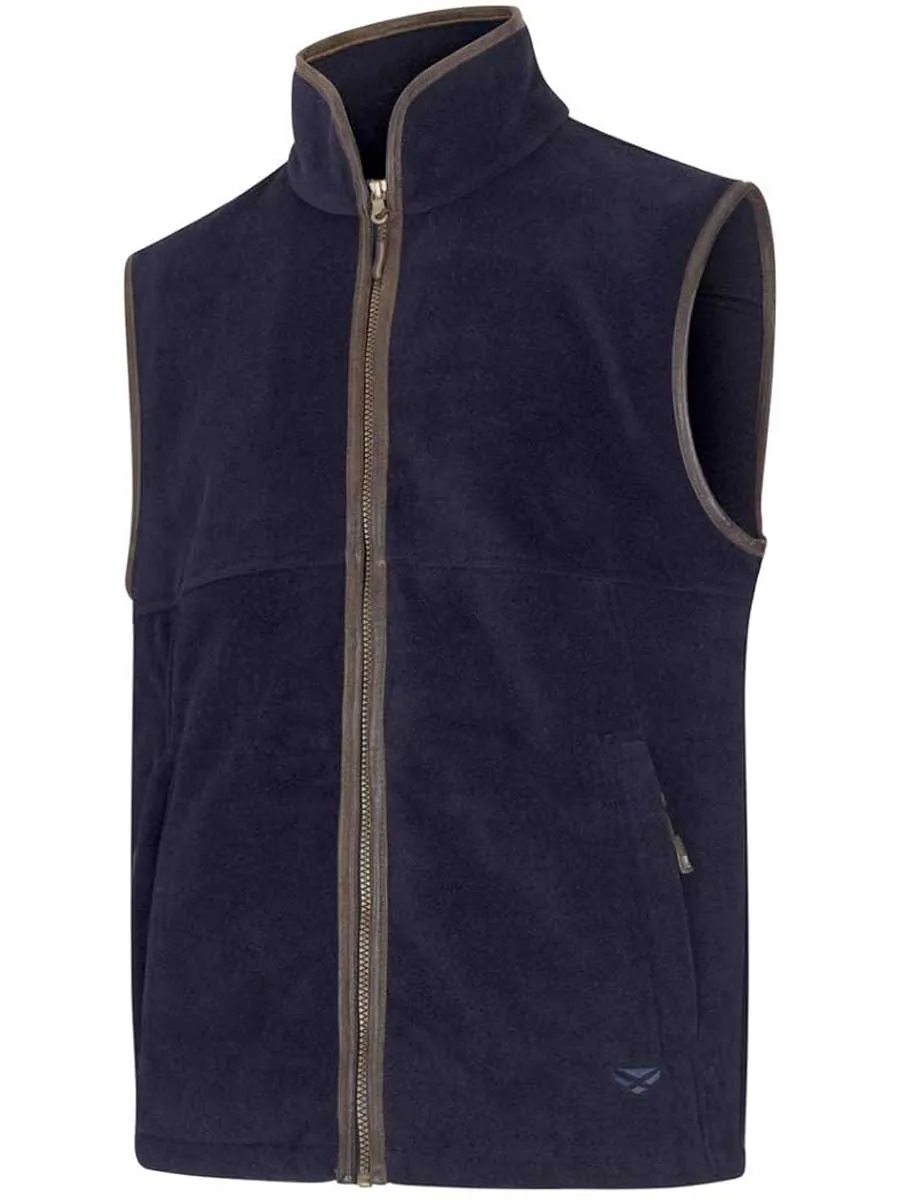 HOGGS OF FIFE Stenton Technical Fleece Gilet - Mens - Midnight Navy