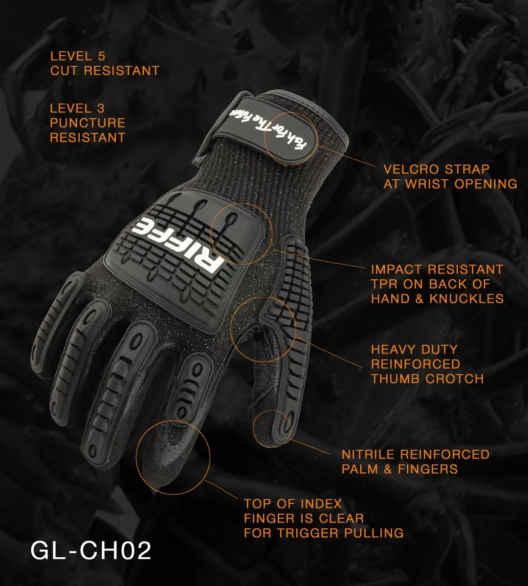 Holdfast Cut Resistant High Impact Glove with Strap