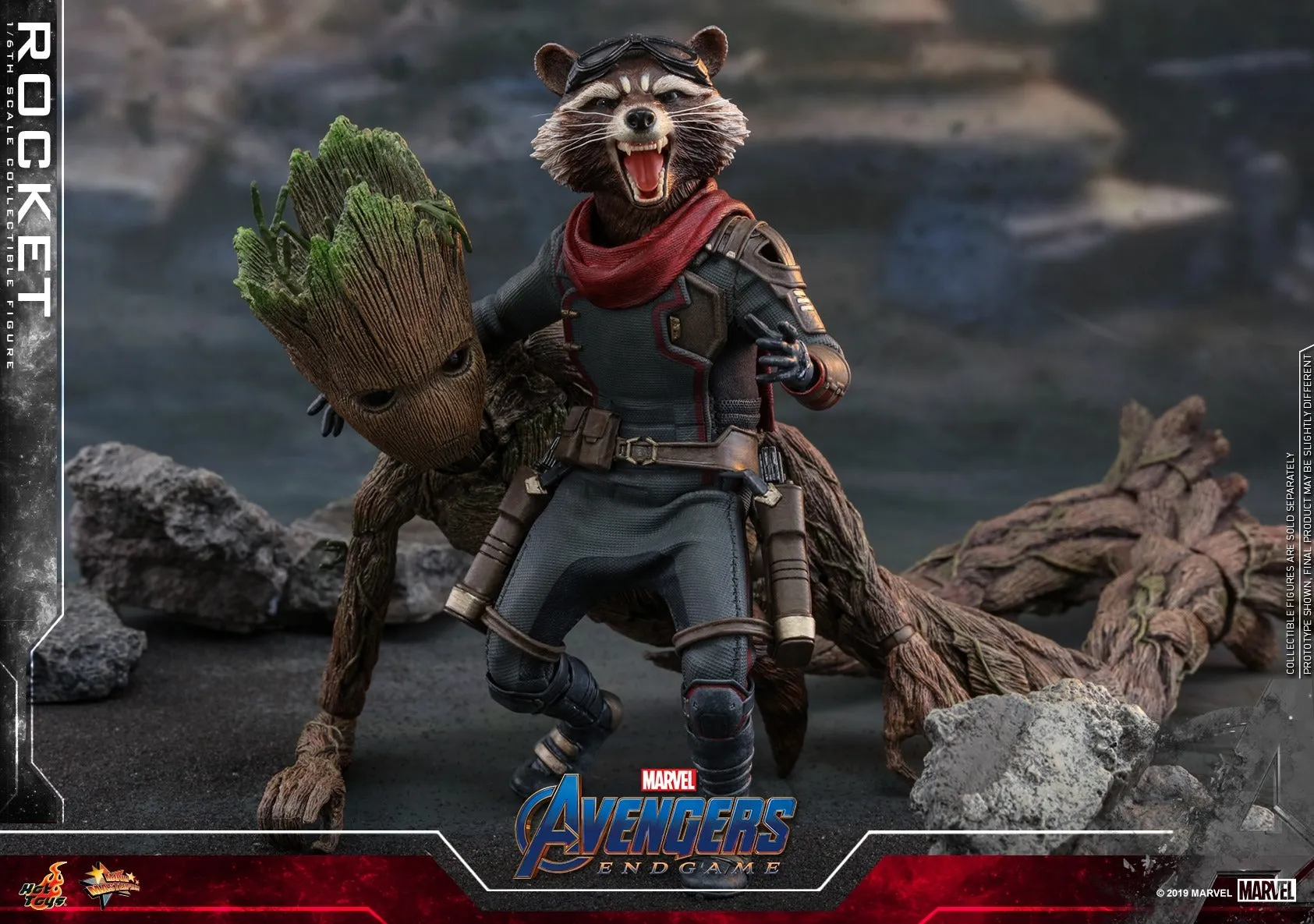 Hot Toys - MMS548 - Avengers Endgame - 1/6th scale Rocket Collectible Figure