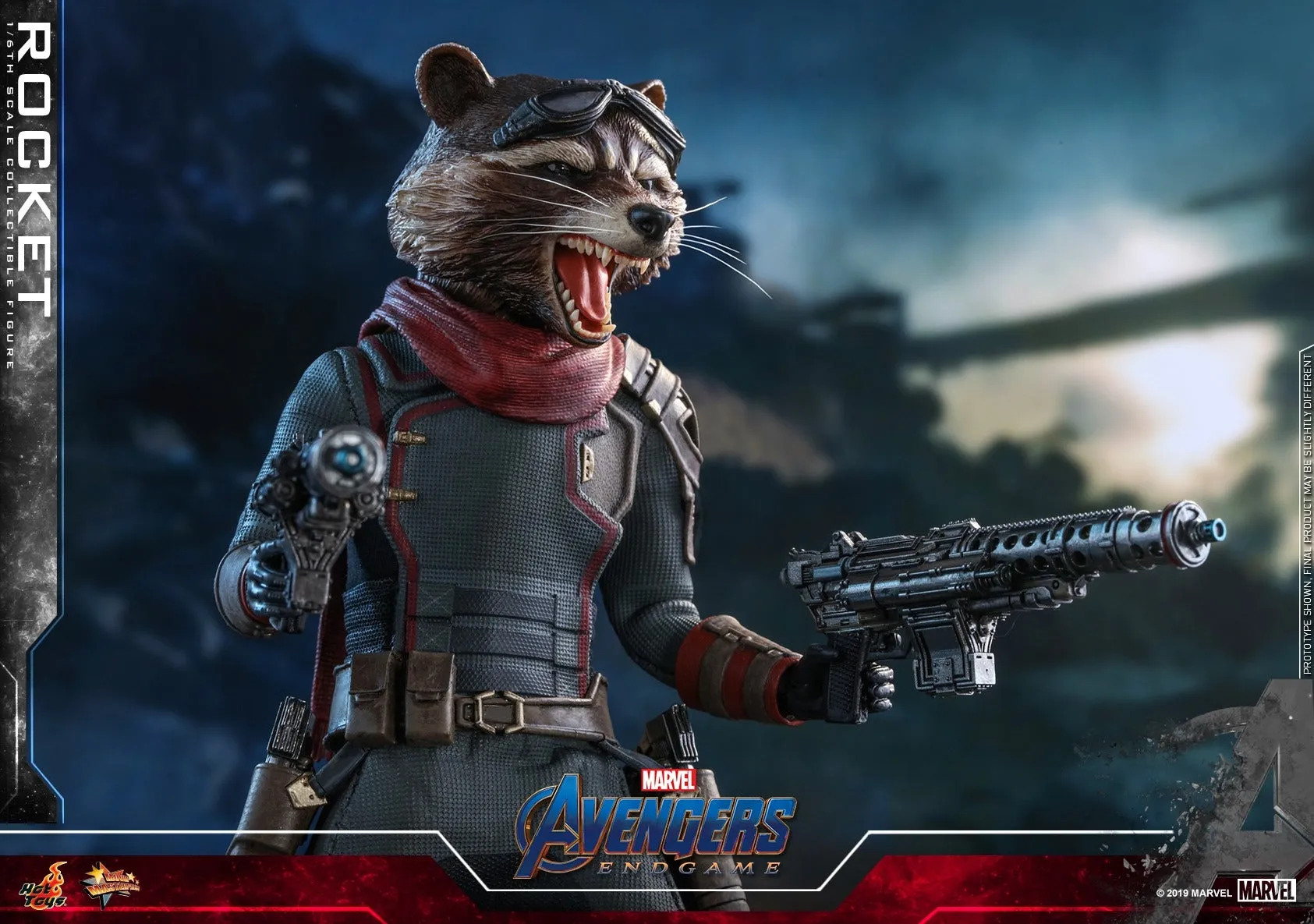 Hot Toys - MMS548 - Avengers Endgame - 1/6th scale Rocket Collectible Figure