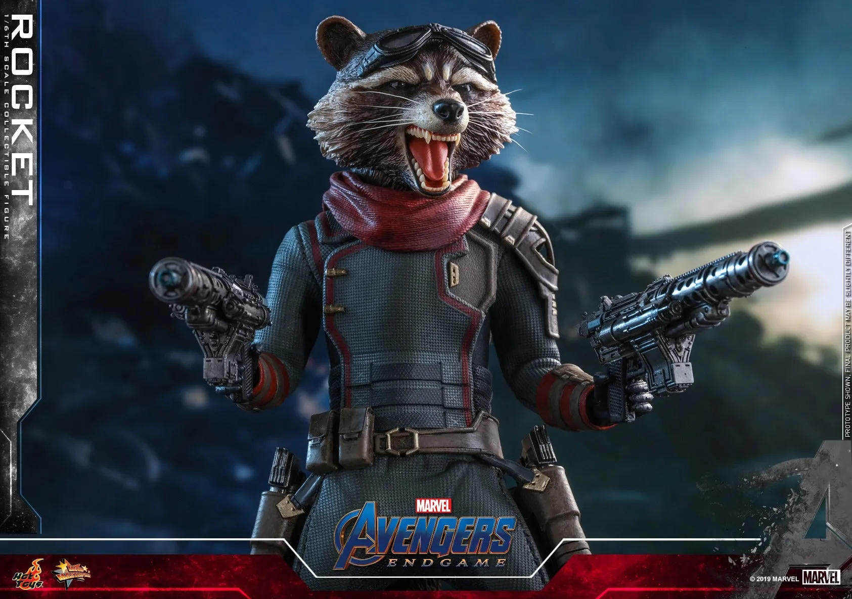 Hot Toys - MMS548 - Avengers Endgame - 1/6th scale Rocket Collectible Figure