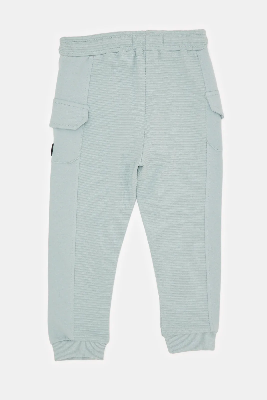 Infant Boys Blue Cargo Track Pants