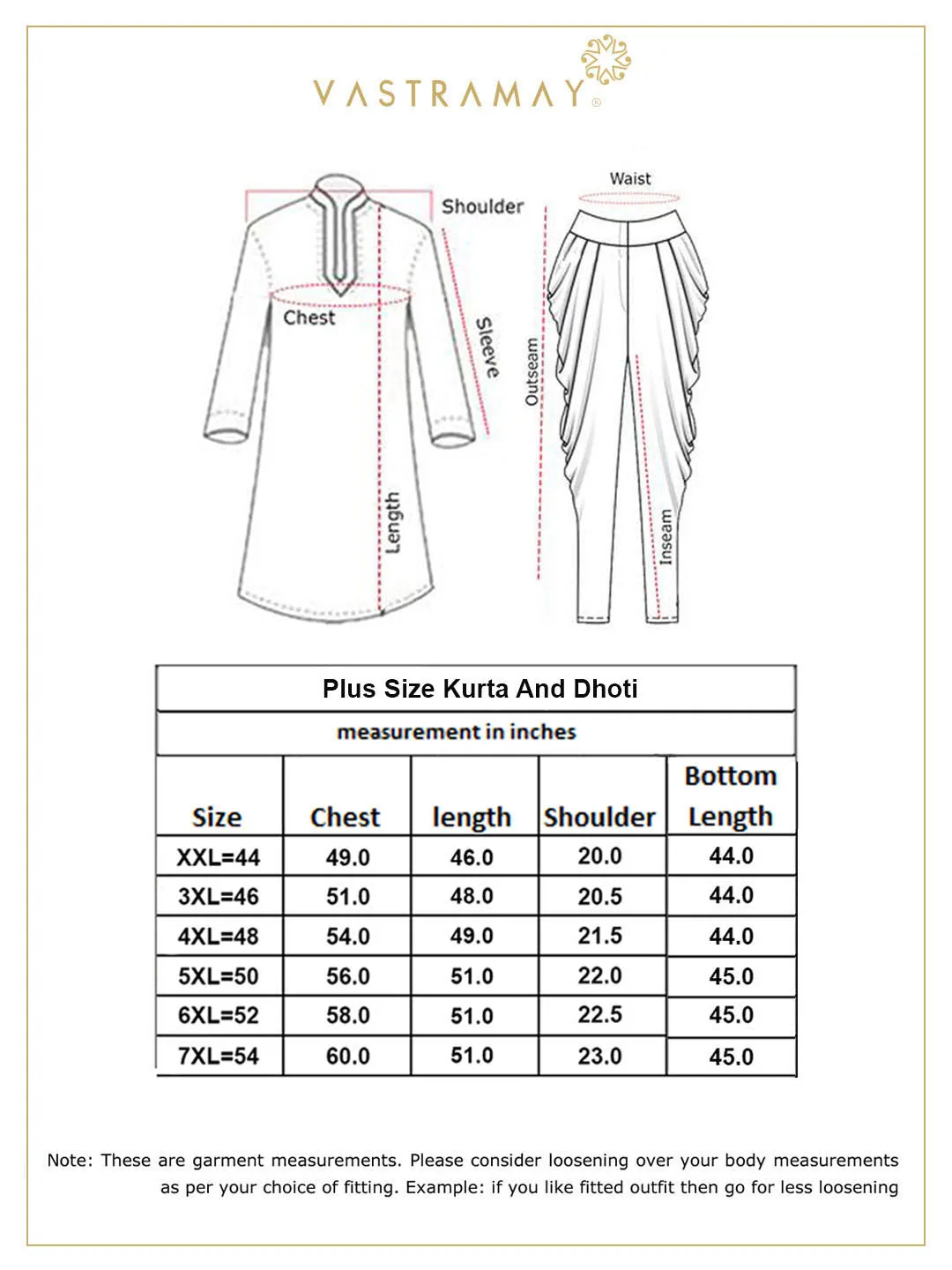 Jashvi Men's Plus Size Black Woven Kurta And Rose Gold Dhoti Set