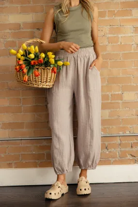 Jenya Gauze Cargo Pants