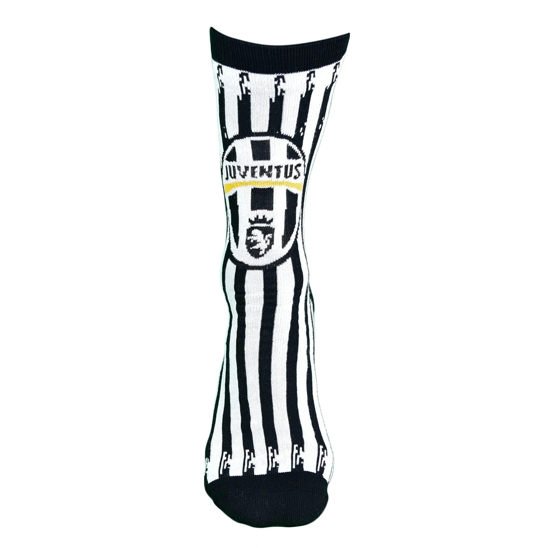 Juventus FC Stripes Calf-length Socks Size 9-13 Maccabi Art