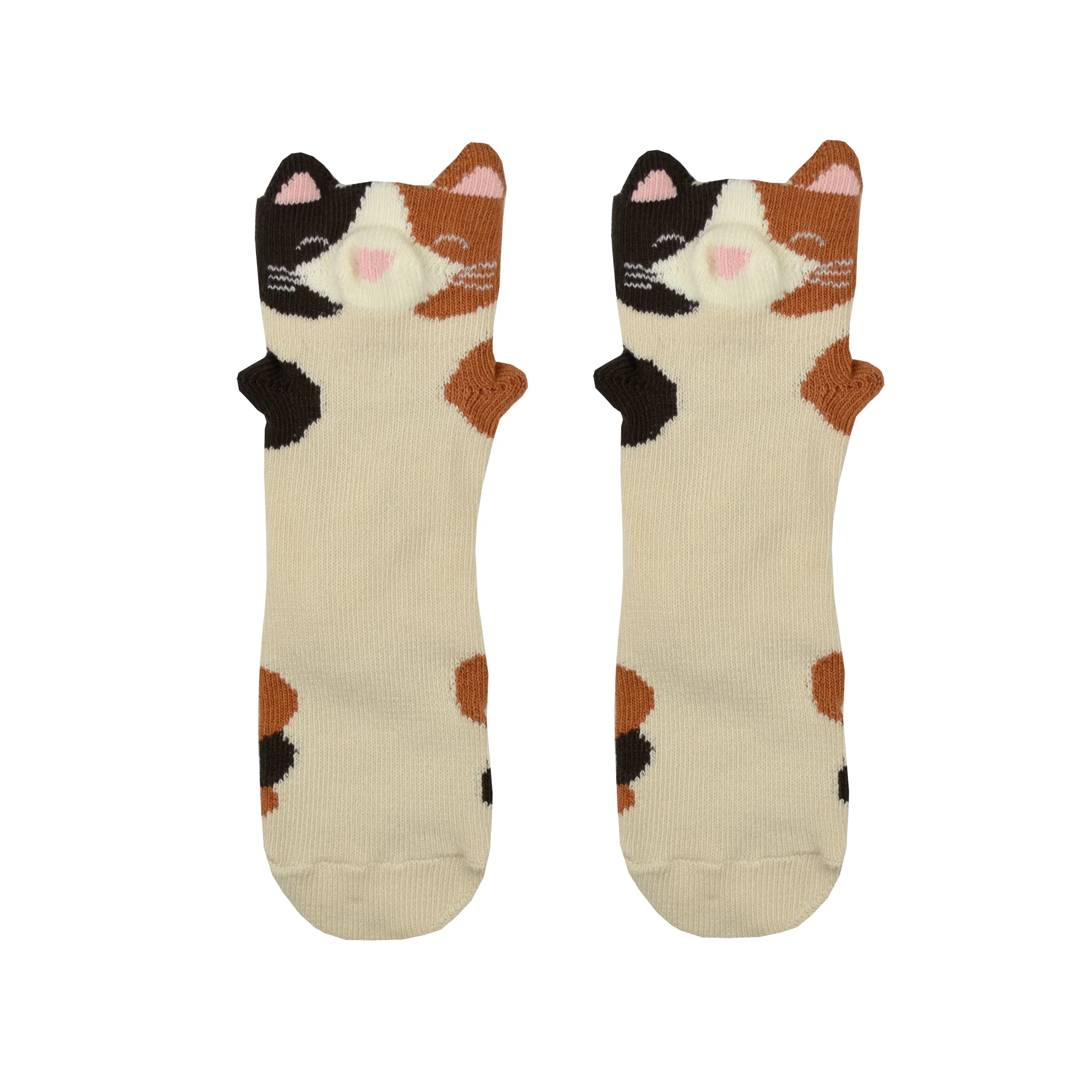 Kid's 3D Calico Cat Socks