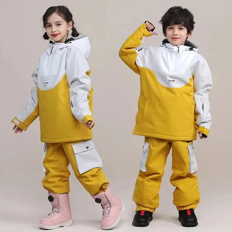 Kids Thermal Skiing Snow Jackets & Pants