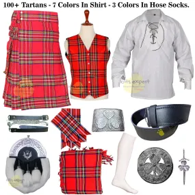 Kilt Outfits - 11 Products Including Tartan 16Oz Utility Kilt