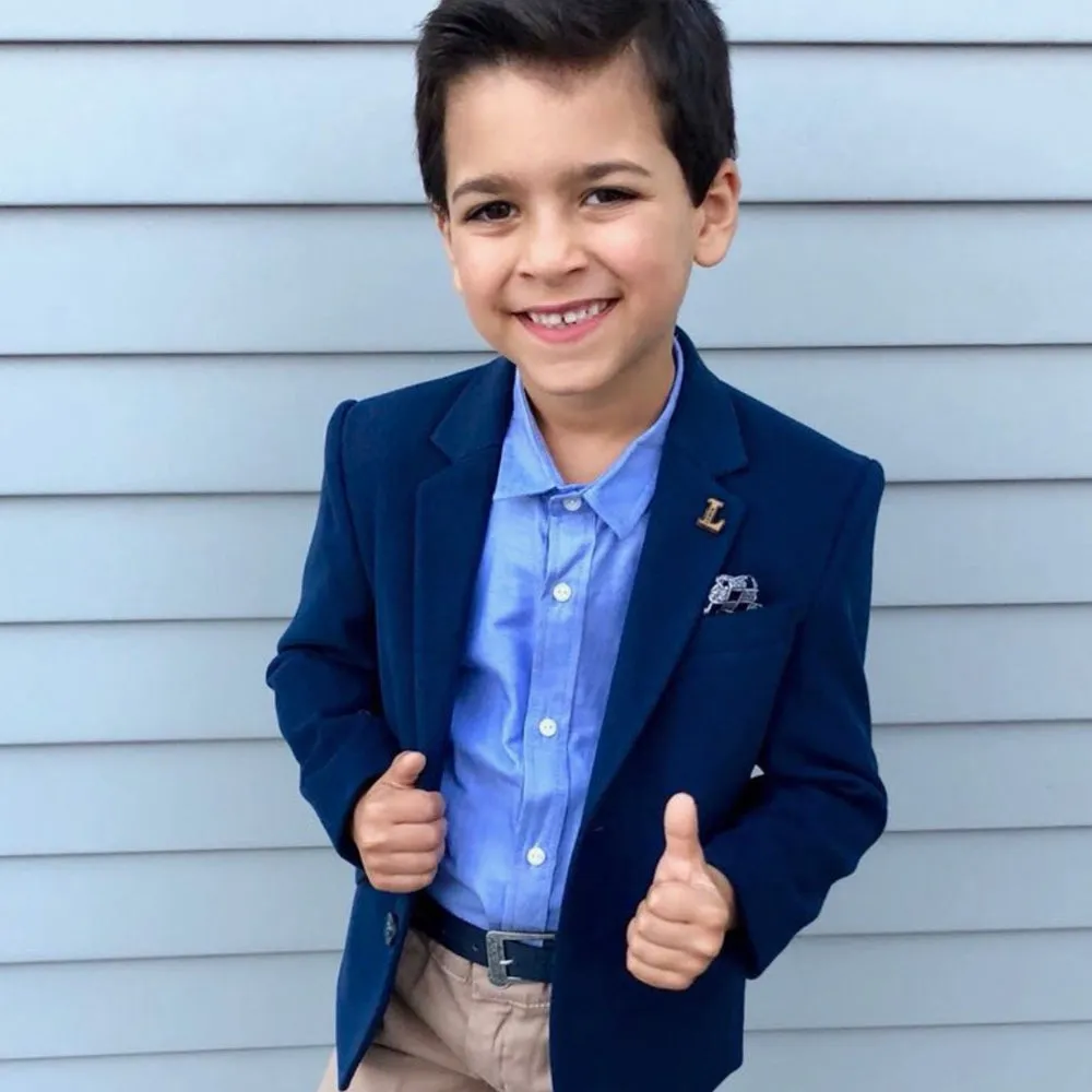 Lemon Boys 5 Piece Navy Suit