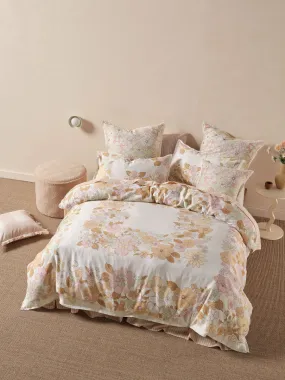 LINEN HOUSE POPPY MULTI QUILT COVER SET