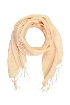 Linen Weave Fringes Scarf