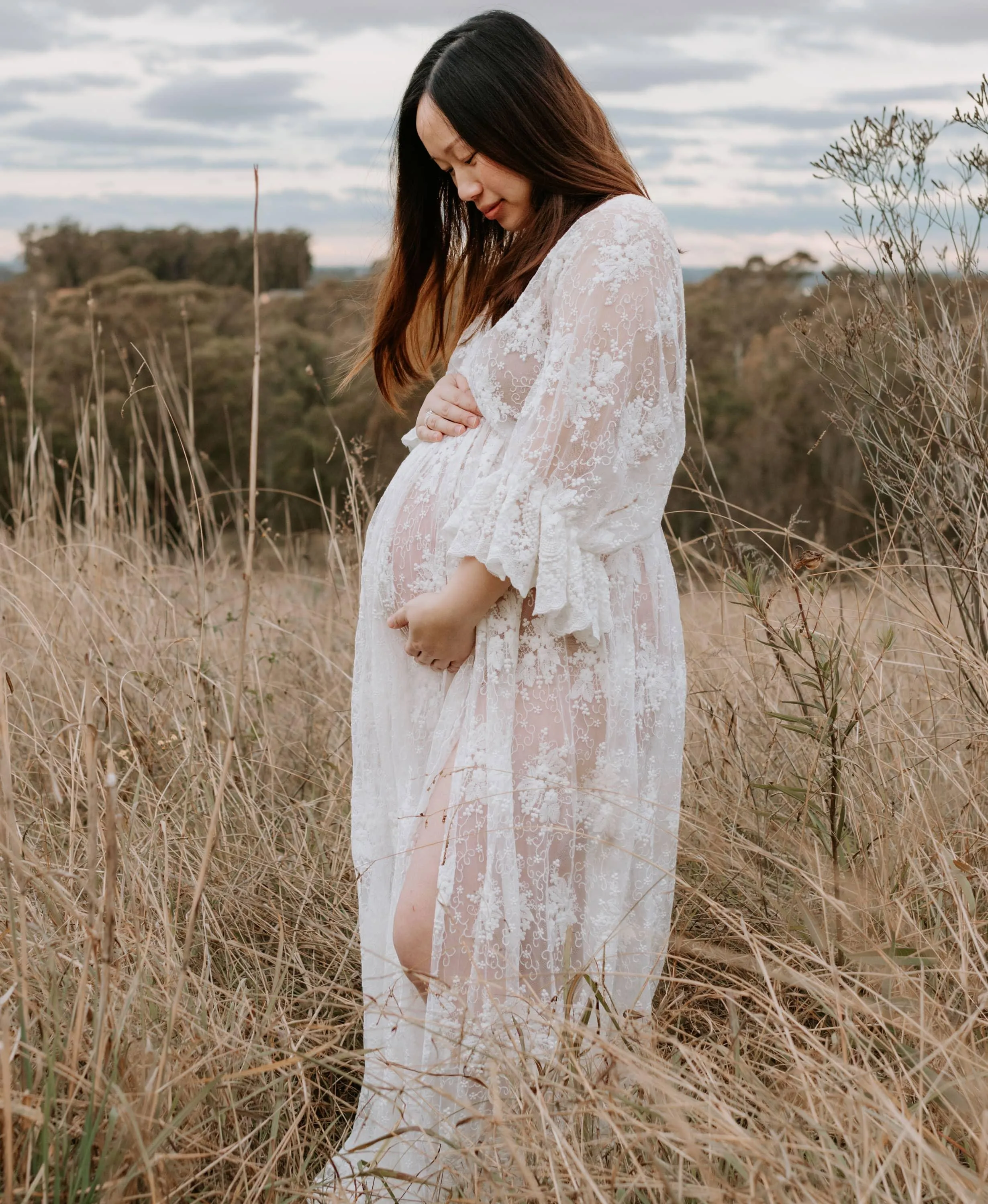 Lola Ivory Lace Maxi Dress