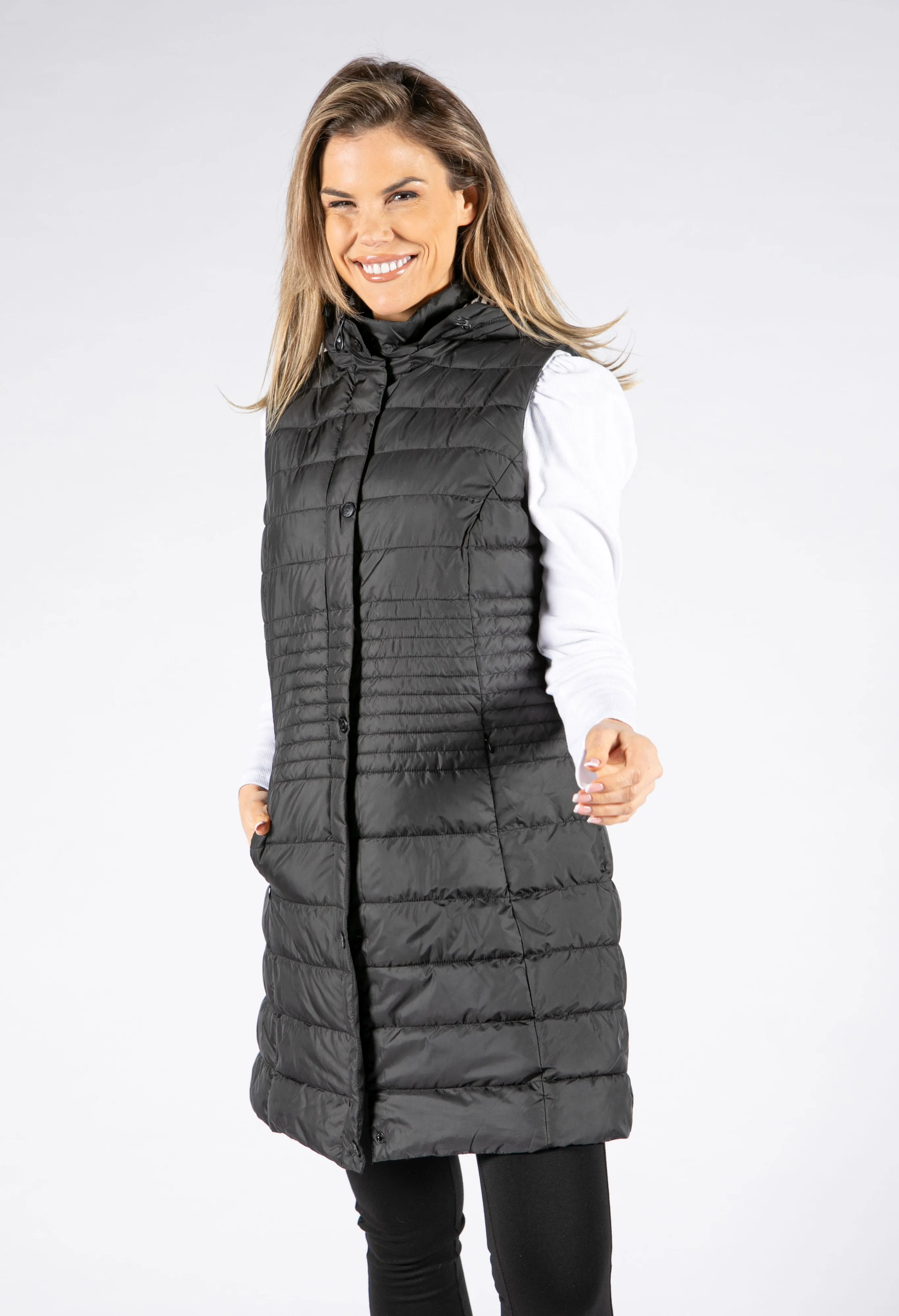 Longline Padded Gilet