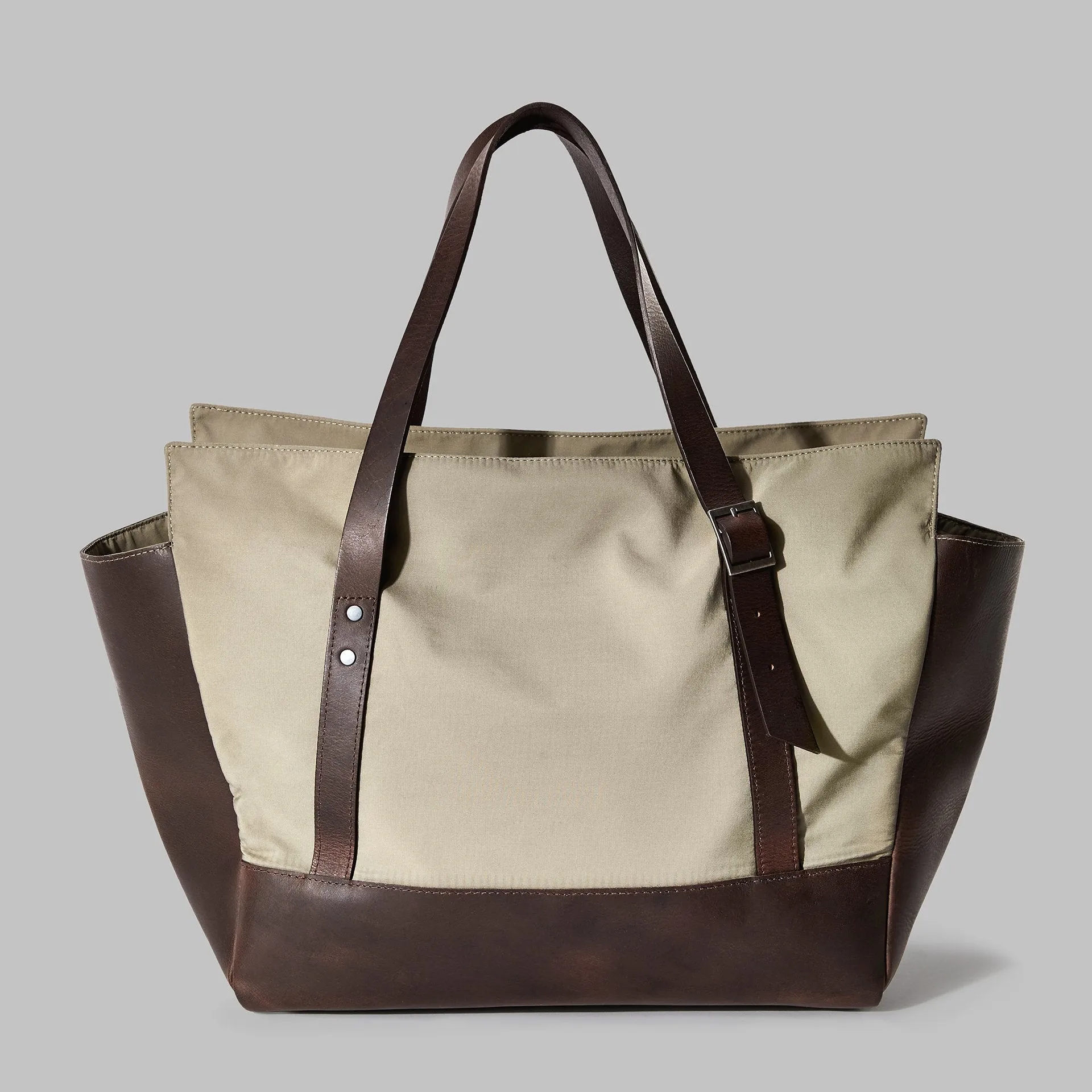 Longton Beige Nylon Large Tote