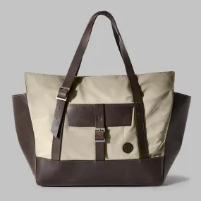 Longton Beige Nylon Large Tote