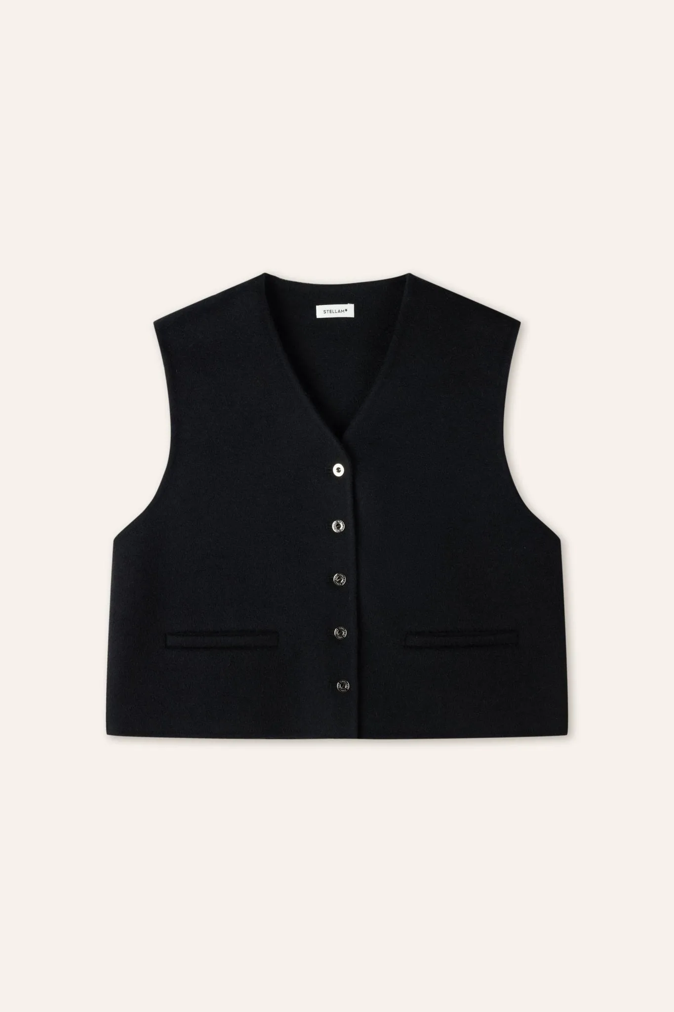 LULU cashmere-blended gilet (Black)